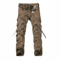 Men's Tactical Cargo Trousers Work Pants Zipper Pocket Multiple Pockets Solid Colored Full Length Pants Daily Holiday Cargo Casual / Sporty Grass Green Earth green Inelastic / Spring