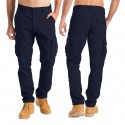 Men's Trousers Cargo Pants Multiple Pockets Solid Color Comfort Breathable Pants Casual Daily Fashion Streetwear Black Gray