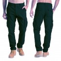 Men's Trousers Cargo Pants Multiple Pockets Solid Color Comfort Breathable Pants Casual Daily Fashion Streetwear Black Gray
