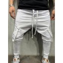mens casual joggers pants slim drawstring tapered sweatpants pants cargo pants with pockets