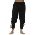 Mens Drawstring Waist Cotton Ankle Banded Pants Renaissance Gothic Pants Medieval Viking Navigator Pirate Trousers