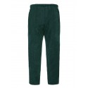 Men's Straight Trousers Winter Pants Drawstring Elastic Waist Solid Color Comfort Breathable Pants Casual Daily Corduroy Sports Fashion Loose Fit Green Black Micro-elastic / Elasticity