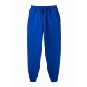 mens fleece sweatpants Active jogger pant with side pocket heavyweight Joggers solid color Trousers elastic waist Drawstring brushed casual pants Workout Pants