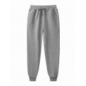 mens fleece sweatpants Active jogger pant with side pocket heavyweight Joggers solid color Trousers elastic waist Drawstring brushed casual pants Workout Pants