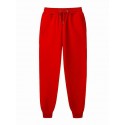 mens fleece sweatpants Active jogger pant with side pocket heavyweight Joggers solid color Trousers elastic waist Drawstring brushed casual pants Workout Pants