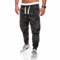 Men's Tapered pants Camouflage Outdoor Full Length Pants Daily Casual ArmyGreen Inelastic