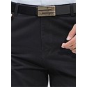 Men's Straight Trousers Winter Pants Pocket Solid Color Comfort Breathable Pants Casual Daily Cotton Blend Sports Fashion ArmyGreen Black Micro-elastic