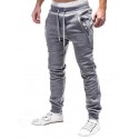 mens sweatpants With Zipper Pockets fashion jogger sports pants trousers long pants Running Jogging lightgray
