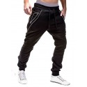 mens sweatpants With Zipper Pockets fashion jogger sports pants trousers long pants Running Jogging lightgray