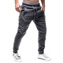 mens sweatpants With Zipper Pockets fashion jogger sports pants trousers long pants Running Jogging lightgray