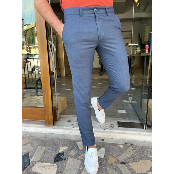 Men's Trousers Chinos Chino Pants Pocket Plain Comfort Breathable Outdoor Daily Going out Fashion Casual Red Blue
