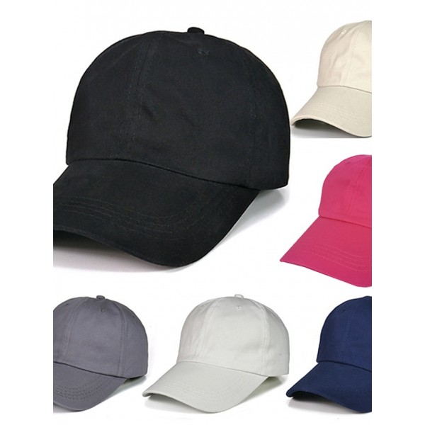 Men's Baseball Cap Black White Cotton Streetwear Stylish Casual Daily Outdoor clothing Holiday Plain Sunscreen