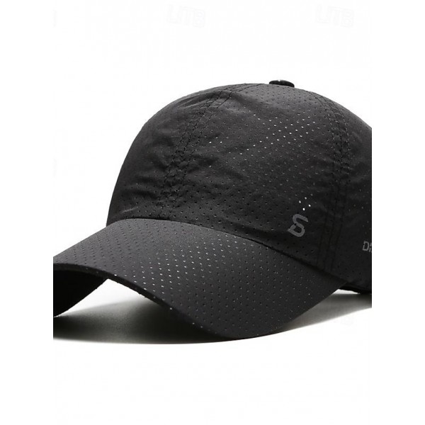 Men's Baseball Cap Sun Hat Trucker Hat Black White Chinlon Fashion Casual Street Daily Letter Adjustable Sunscreen Breathable