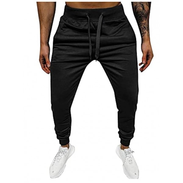 Mens Sweatpants Drawstring Solid Color/Camo Joggers Mid Waist Pants Loose Comfortable Trousers Athletic Party Gift Autumn Workout Fashion Pantalones with Pocket