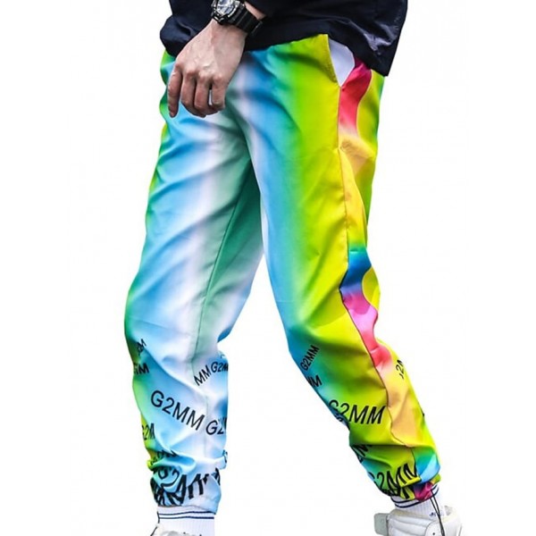 Men's Sweatpants Joggers Trousers Drawstring Elastic Waist 3D Print Graphic Prints Comfort Breathable Pants Sports Outdoor Casual Streetwear Stylish Green Micro-elastic / Elasticity