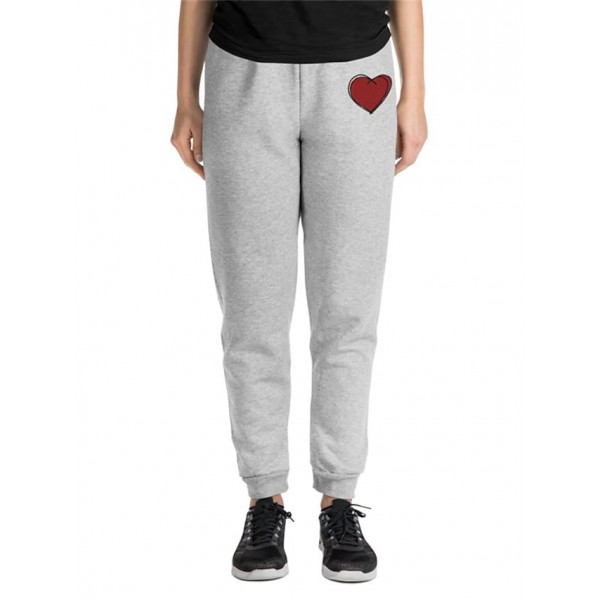 Men's Sweatpants Joggers Trousers Drawstring Elastic Waist Print Heart Graphic Prints Comfort Breathable Pants Sports Outdoor Casual Cotton Blend Streetwear Stylish Gray Micro-elastic / Elasticity