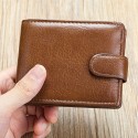 Genuine leather wallet top layer cowhide coin purse multi card horizontal wallet high-end business wallet suitable for both men and women perfect holiday gift