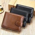 Genuine leather wallet top layer cowhide coin purse multi card horizontal wallet high-end business wallet suitable for both men and women perfect holiday gift