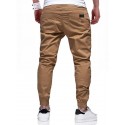 Men's Joggers Stylish Simple Sweatpants Casual Trousers Jogger Pants Solid Color With Elastic Waist Drawstring ArmyGreen Black Khaki Light gray Dark Gray