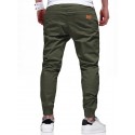 Men's Joggers Stylish Simple Sweatpants Casual Trousers Jogger Pants Solid Color With Elastic Waist Drawstring ArmyGreen Black Khaki Light gray Dark Gray
