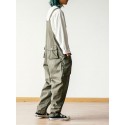 Men's Overalls Trousers Rompers Classic Solid Colored Comfort Outdoor Full Length Pants Casual Daily Streetwear Casual / Sporty ArmyGreen Black