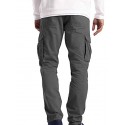 long cargo pants for men,cargo trousers work wear combat safety cargo 6 pocket full pants comfortable men's fashion dark gray