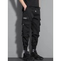Men's Sports & Outdoors Streetwear Jogger Tactical Cargo Trousers Pocket Full Length Pants Casual Daily Solid Colored Outdoor Sports Mid Waist ArmyGreen Black M L XL XXL 3XL / Elasticity