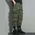Men's Sports & Outdoors Streetwear Jogger Tactical Cargo Trousers Pocket Full Length Pants Casual Daily Solid Colored Outdoor Sports Mid Waist ArmyGreen Black M L XL XXL 3XL / Elasticity