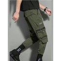 Men's Sports & Outdoors Streetwear Jogger Tactical Cargo Trousers Pocket Full Length Pants Casual Daily Solid Colored Outdoor Sports Mid Waist ArmyGreen Black M L XL XXL 3XL / Elasticity
