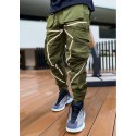 Men's Cargo Pants Multi Pocket Solid Color Pants Casual White / Black ArmyGreen