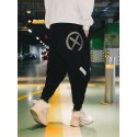 Men's Harem Pants Trousers Baggy Elastic Waist Graphic Prints Graffiti Comfort Full Length Pants Daily Sports Streetwear Stylish Black Grey Micro-elastic