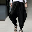 men harem pants casual print loose trousers large size baggy boho gypsy yoga hippie pants