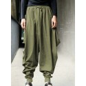 Baggy Pants Cotton Black khaki Navy Blue Army Green S M L XL XXL