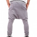 Men's Harem Baggy Solid Color Breathable Lightweight Full Length Pants Casual Daily Cotton Casual Hip-Hop Black Light Grey Micro-elastic