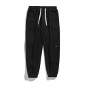Men's Joggers Trousers Winter Pants Drawstring Elastic Waist Solid Color Comfort Breathable Pants Casual Daily Corduroy Sports Fashion Green Black Micro-elastic / Elasticity