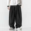 Men's Bloomers Trousers Baggy Pants Solid Color Cotton Blend Corduroy Navy ArmyGreen Black Grey khaki M L XL 2XL 3XL
