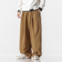 Men's Bloomers Trousers Baggy Pants Solid Color Cotton Blend Corduroy Navy ArmyGreen Black Grey khaki M L XL 2XL 3XL