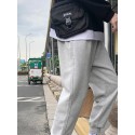 Men's Joggers Sweatpants Trousers Pocket Drawstring Solid Color Breathable Outdoor Full Length Pants Casual Daily Stylish Casual Black Grey Micro-elastic / Winter