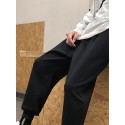 Men's Joggers Sweatpants Trousers Pocket Drawstring Solid Color Breathable Outdoor Full Length Pants Casual Daily Stylish Casual Black Grey Micro-elastic / Winter