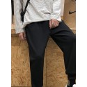 Men's Joggers Sweatpants Trousers Pocket Drawstring Solid Color Breathable Outdoor Full Length Pants Casual Daily Stylish Casual Black Grey Micro-elastic / Winter