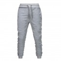 men's casual jogger sweatpants basic jogger pants with drastring  solid color elastic waist with pockets trousers
