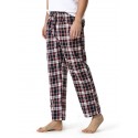 Men's Chinos Pajamas Plaid Checkered Full Length Pants Home Christmas Basic Loose Fit Smoky gray Black Micro-elastic