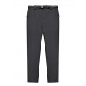 Men's Chinos Front Pocket Letter Warm Breathable Full Length Pants Office Going out Casual / Sporty Chino Black Blue Micro-elastic