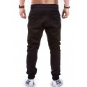 Men's Joggers Sweatpants Trousers Pocket Elastic Drawstring Design Solid Color Breathable Soft Pants Casual Daily Cotton Fashion Streetwear Black Gray Micro-elastic / Elasticity