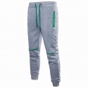 Men's Joggers Sweatpants Track Pants Patchwork Drawstring Elastic Waist Color Block Full Length Pants Sports Outdoor Daily Wear Basic Casual Black Light gray Micro-elastic