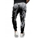 Men's Joggers Pants Sweatpants Drawstring 3D Print Elastic Waist Graphic Abstract Outdoor Sports Full Length Pants Casual Daily Designer Casual / Sporty Gray Micro-elastic / Elasticity