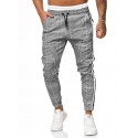 Men's Pants Chinos Drawstring Classic Lattice Outdoor Full Length Pants Home Daily Cotton Stylish Classic Style Slim Gray Micro-elastic / Summer