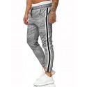 Men's Pants Chinos Drawstring Classic Lattice Outdoor Full Length Pants Home Daily Cotton Stylish Classic Style Slim Gray Micro-elastic / Summer