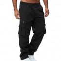 Men's Cargo Pants Multiple Pockets Cotton Solid Color Sport Athleisure Bottoms Breathable Soft Comfortable Everyday Use Street Casual Athleisure Daily Outdoor