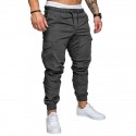 Men's Sweatpants Drawstring Pocket Cotton Solid Color Sport Athleisure Pants Bottoms Breathable Sweat Out Comfortable Everyday Use Street Casual Athleisure Daily Activewear